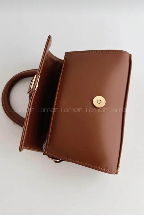 Tan With Suspenders Skin Hand Bag Bag