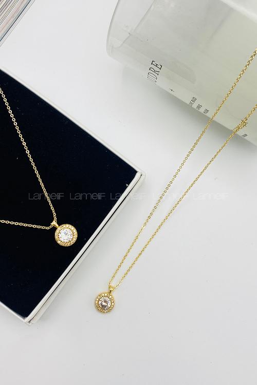 Gold Silver Drop Necklace