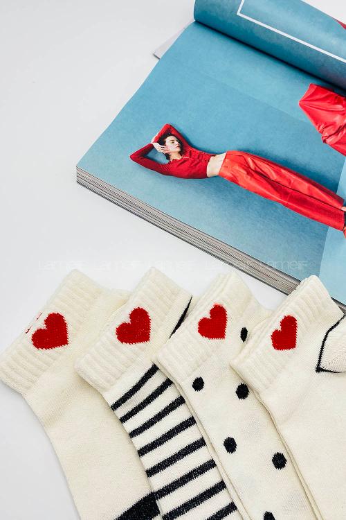 Lamelif Kalpli Yarım Konç Çorap