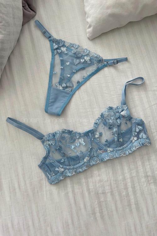 Lamelif Brode Nakışlı Takım