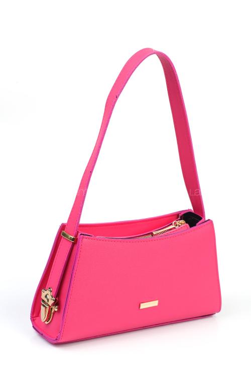 Lamelif Toka Detaylı Baget Kadın Çanta Fuşya