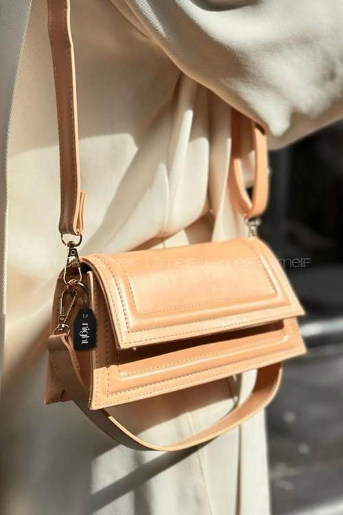 Lamelif Mini Julia Model Kadın El Ve Omuz Çantası Portakal Sarısı