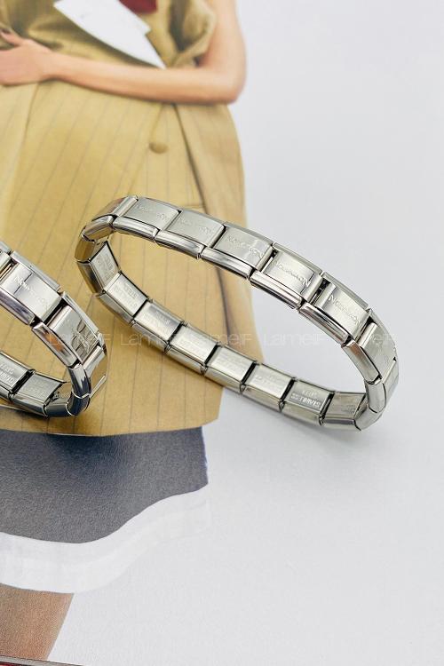 Lamelif Gümüş Nomination Çelik Bileklik