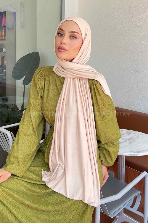 Lamelif Penye Şal Bej