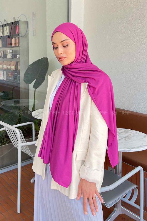 Lamelif Penye Şal Erguvan