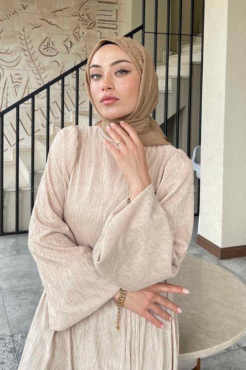 Gold Cotton Fabric Straight Scarf