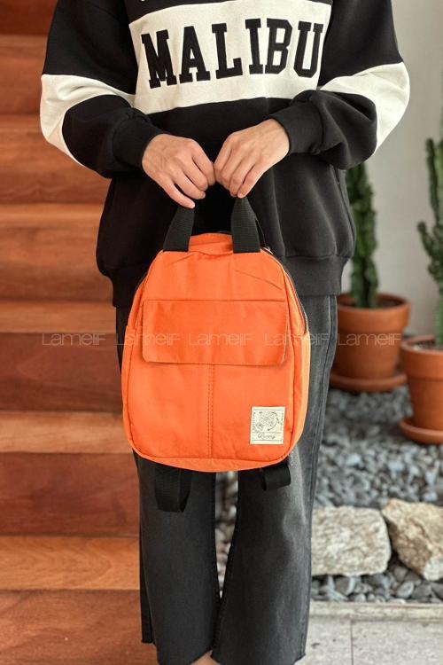 Orange Without Accessories Rope Hand Bag Bag