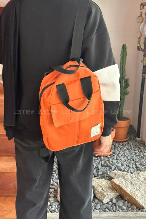 Orange Without Accessories Rope Hand Bag Bag