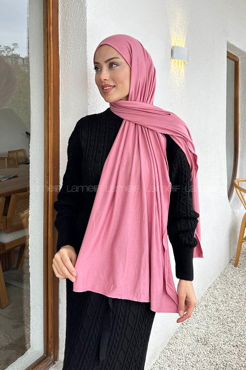 Lamelif Penye Şal Gül Kurusu