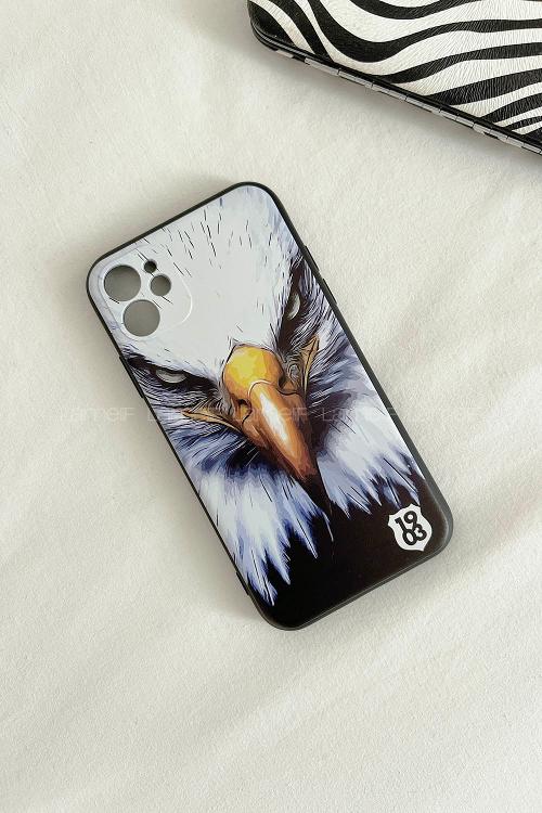 Lamelif  ıPhone11 Kartal Baskılı Telefon Kılıfı