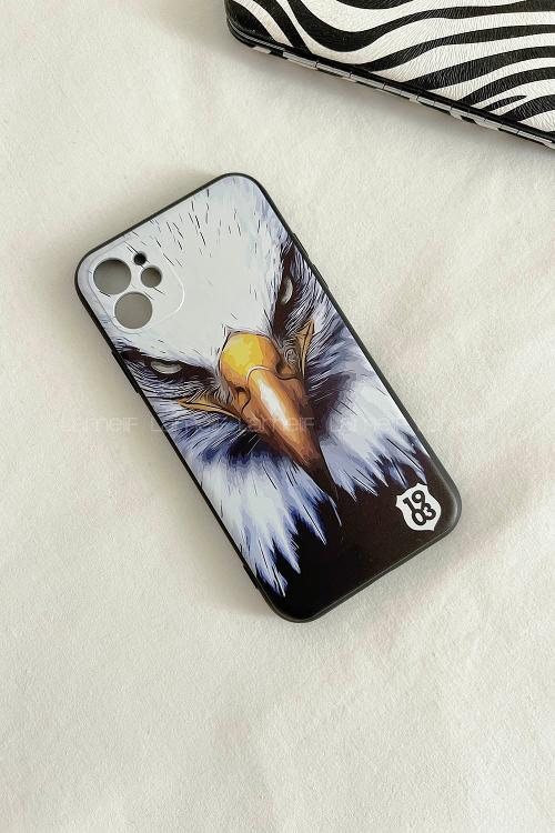 Lamelif  ıPhone11 Kartal Baskılı Telefon Kılıfı