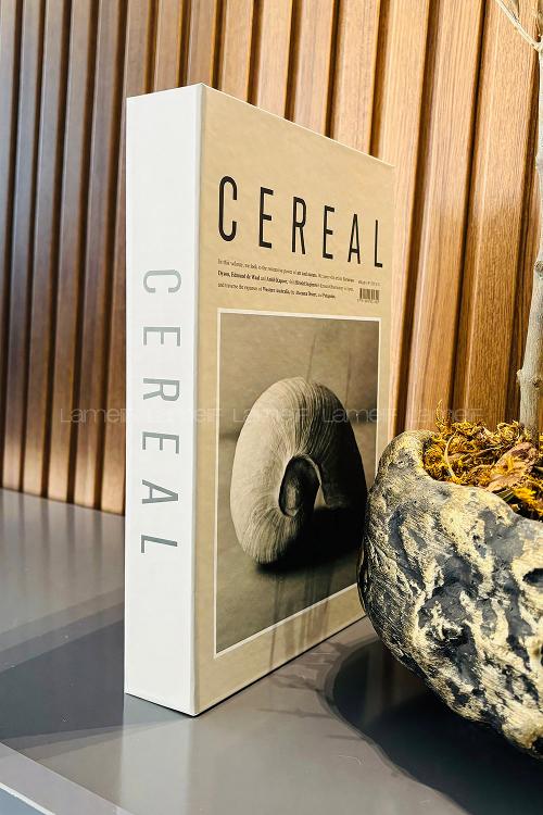 Lamelif Cereal Yazılı Dekorafif Kitap Kutusu