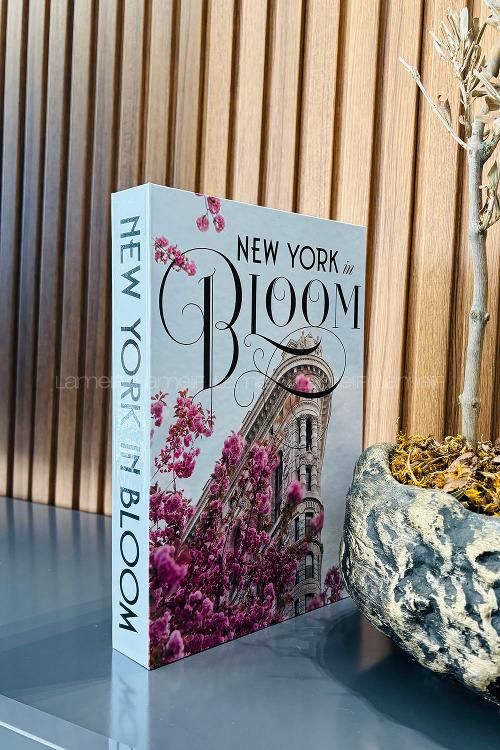Lamelif New York Bloom Yazılı Dekorafif Kitap Kutusu