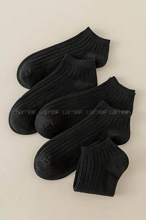 Lamelif 5li Fitilli Patik Çorap