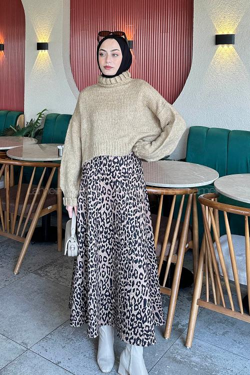 Lamelif Crop Kazak Camel