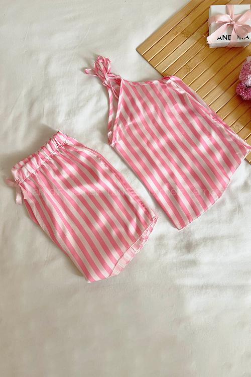 Lamelif Saten Takım Desteksiz