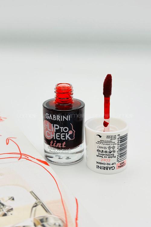Lamelif Gabrini Lip To Cheek Tint Coral Red