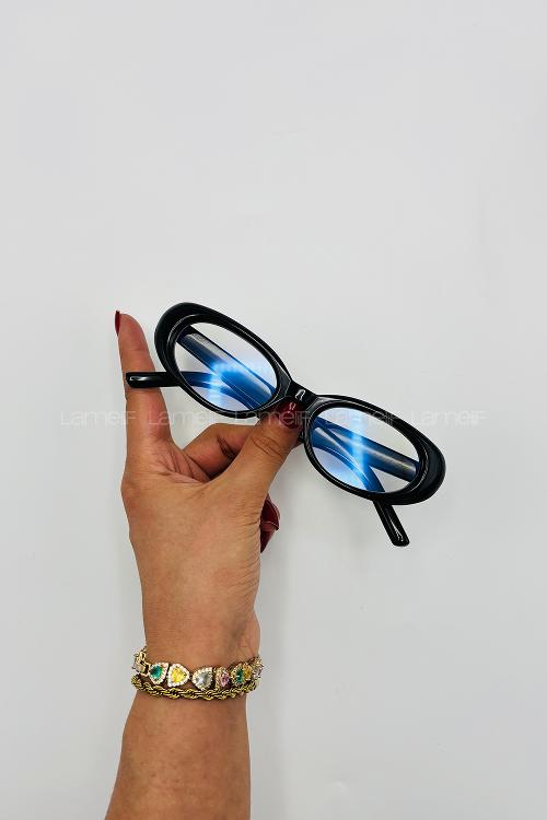 Lamelif July Siyah Çerçeve Şeffaf İmaj Gözlük