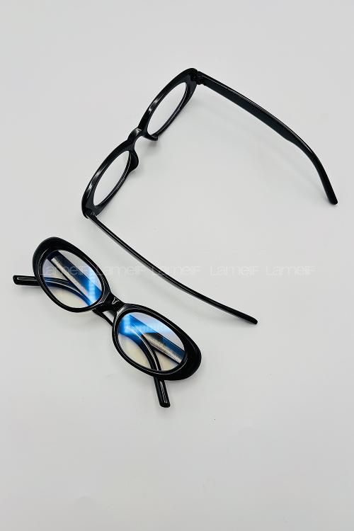 Lamelif July Siyah Çerçeve Şeffaf İmaj Gözlük