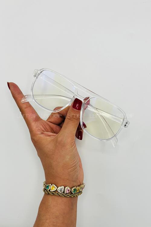 Lamelif Oly Şeffaf İmaj Gözlük