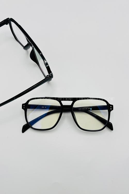 Lamelif Oly Siyah Çerçeve Şeffaf İmaj Gözlük