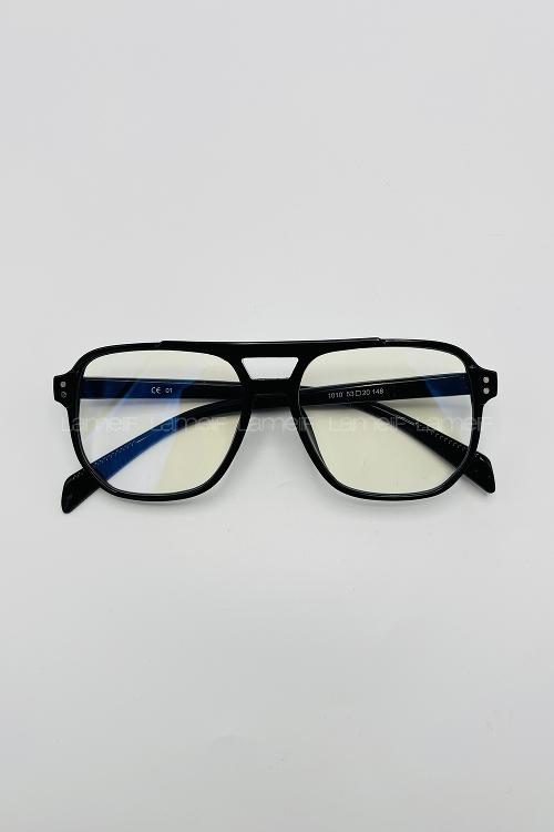 Lamelif Oly Siyah Çerçeve Şeffaf İmaj Gözlük