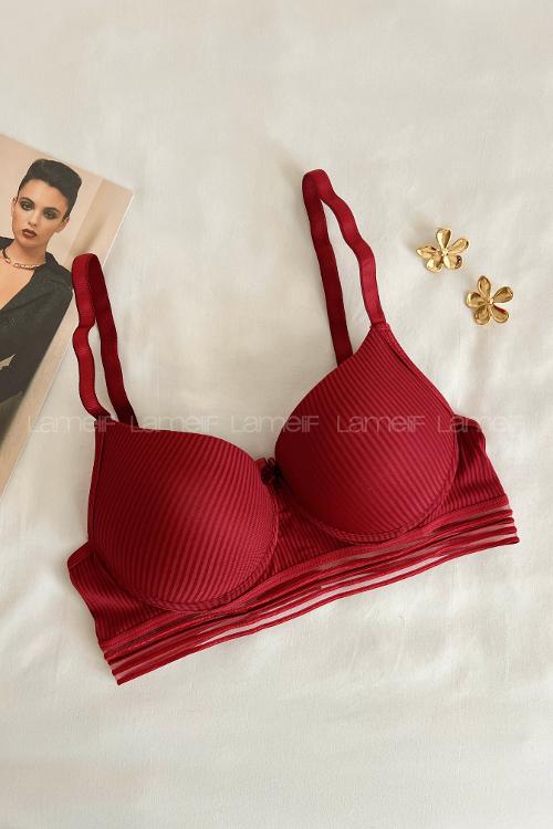 Lamelif Fitilli Destekli Push Up Sütyen