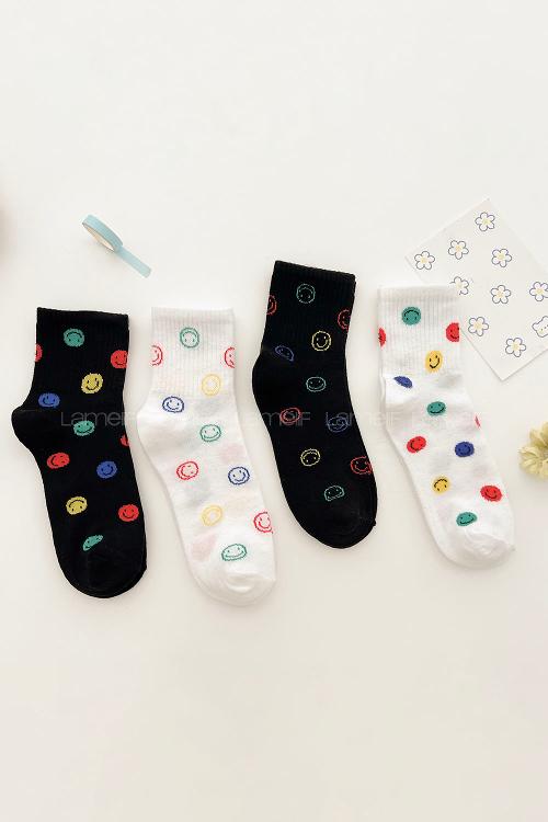 Lamelif 4lü Gülen Yüz Kolej Çorap