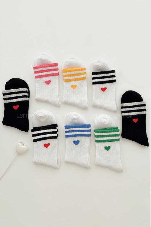 Lamelif 8li Fitilli Kalpli Kolej Çorap