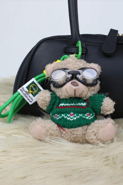 Lamelif Gözlüklü Teddy Ayıcık Çanta Charmı