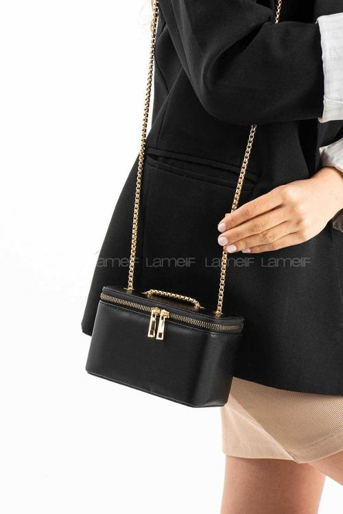 Lamelif Roxy Model Kadın El Ve Omuz Çantası Siyah