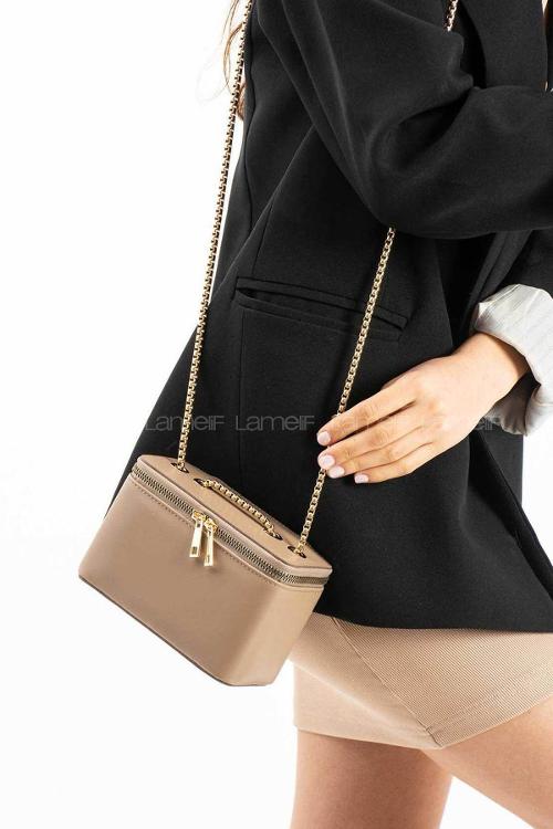 Lamelif Roxy Model Kadın El Ve Omuz Çantası Vizonrengi