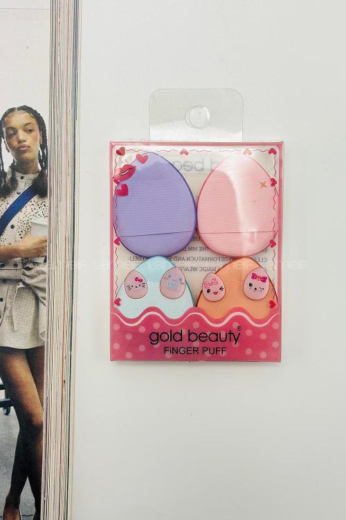 Lamelif Gold Beauty 4lü Parmak Makyaj Sünger Seti