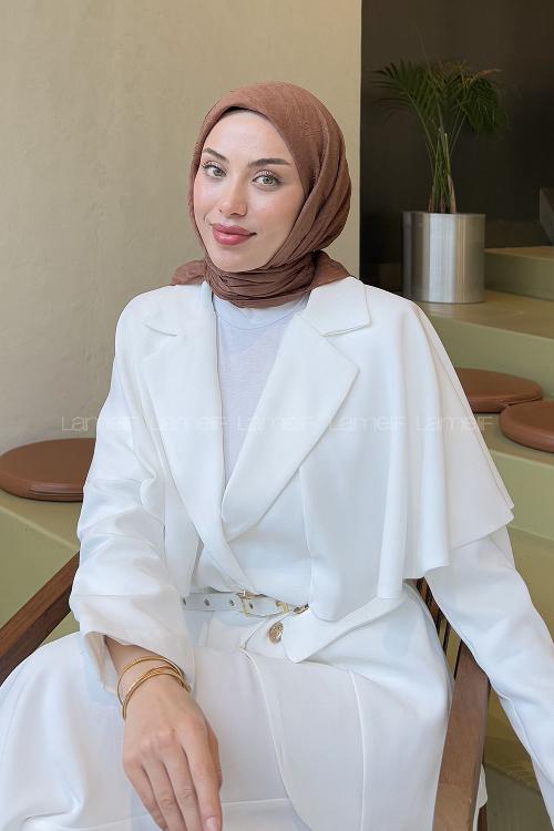 Lamelif Bambu Eşarp Sütlü Kahve