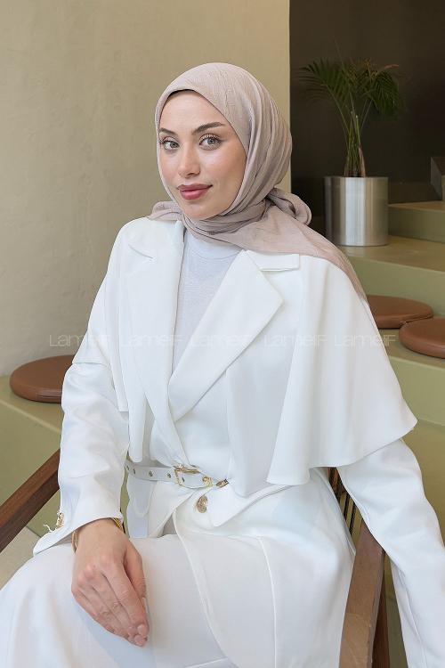 Lamelif Bambu Eşarp Vizon