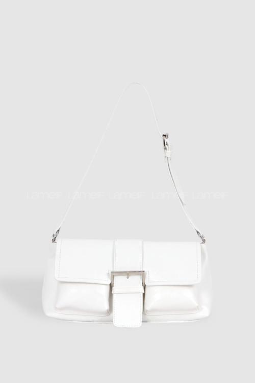 Lamelif Holly Kadın El ve Omuz Çantası Beyaz