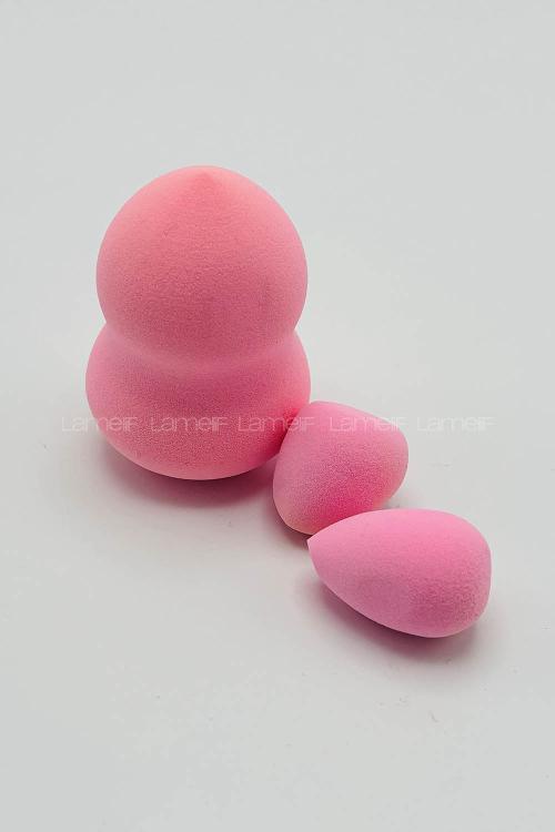 Lamelif Jol Beauty Makyaj Süngeri 3 lü Pembe