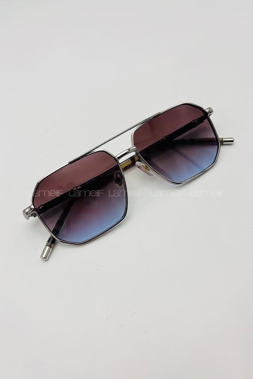 Lamelif Burberry İmzalı Luxery Blok Renk Güneş Gözlüğü