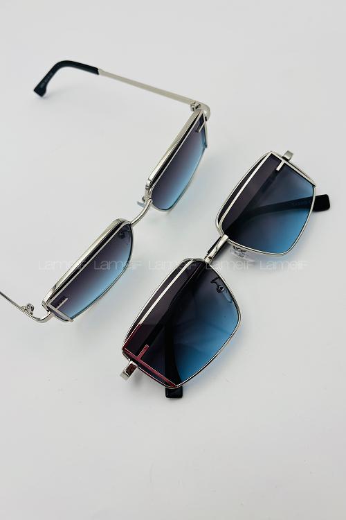 Lamelif Fendi İmzalı Luxery Blok Renk Güneş Gözlüğü