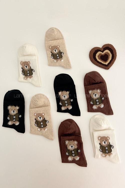 Lamelif Tüylü Kolej Çorap Seti