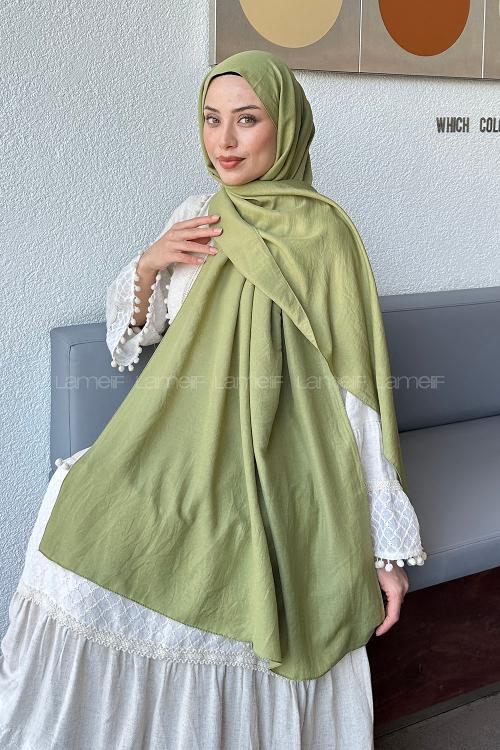 Lamelif Comfort Pamuk Şal Mint Yeşili