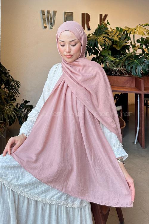 Lamelif Comfort Pamuk Şal Pudra