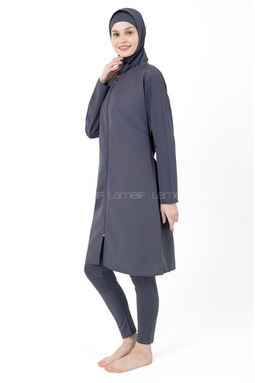 Lamelif Haşama Tesettür Mayo Hijap Füme