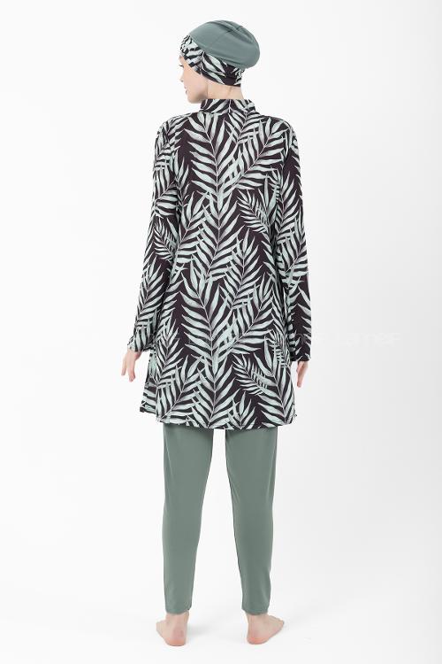 Plum Green Polyester Hasema