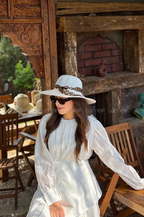 Lamelif Yazlık Hasır Vizör Şapka