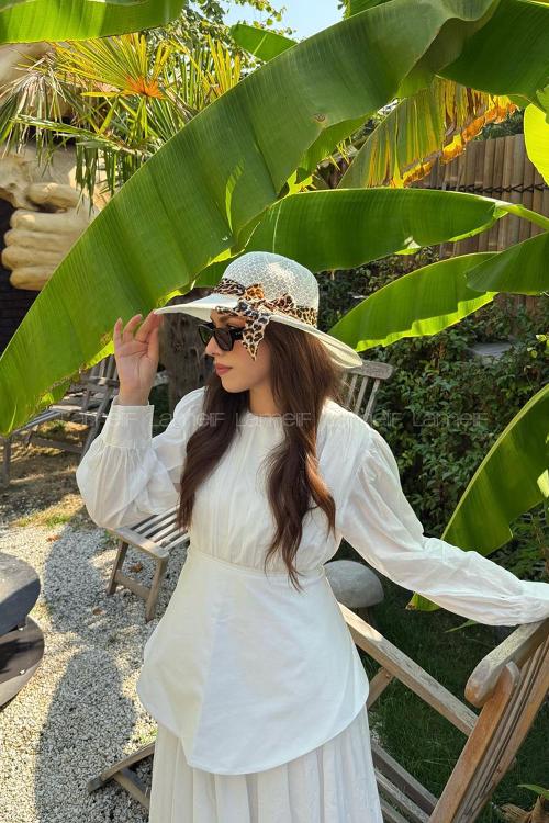 Lamelif Yazlık Hasır Vizör Şapka