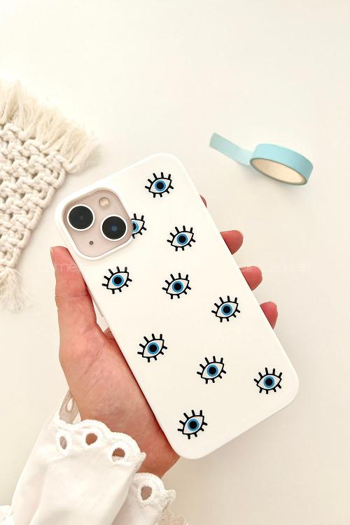 Lamelif  ıPhone 13-14 Göz Baskılı Telefon Kılıfı