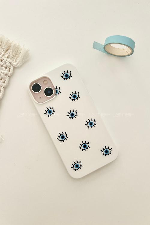 Lamelif  ıPhone 13-14 Göz Baskılı Telefon Kılıfı