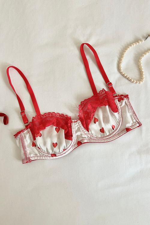 Lamelif Rhera Dantelli Saten Jartiyer Takım