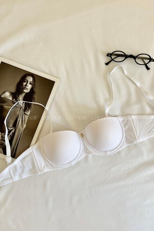 Lipstick Cotton Fabric Underwire Support Bralet